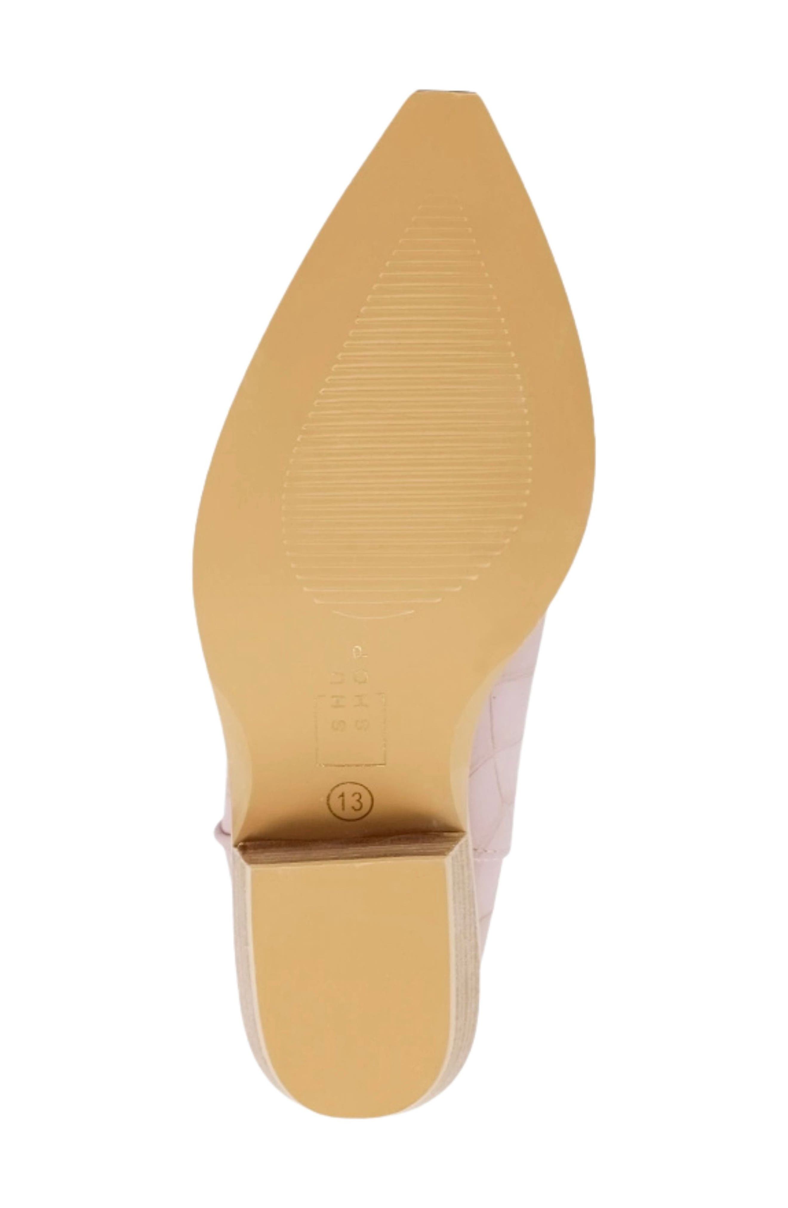 SHUSHOP Kids' Zouzou Western Boot, Alternate, color, Mauve Croco