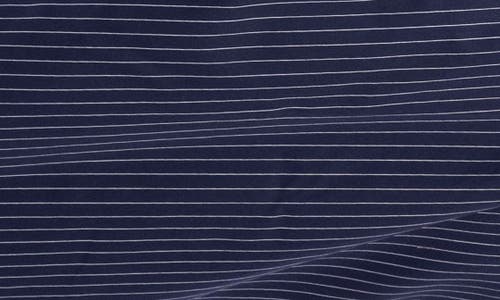 Vellapais Stripe Cotton Slim Fit Button Down Shirt In Navy Blue
