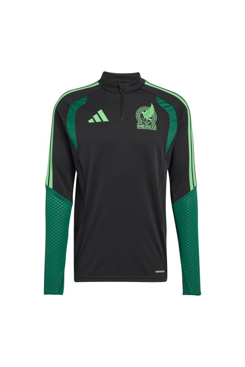 Men's adidas  Black Mexico National Team FIFA x World Cup 2026 Tiro Quarter-Zip Training Top, Main, color, Black