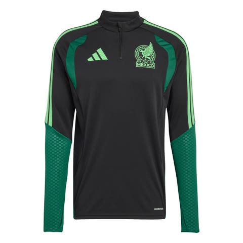 Men's adidas  Black Mexico National Team FIFA x World Cup 2026 Tiro Quarter-Zip Training Top