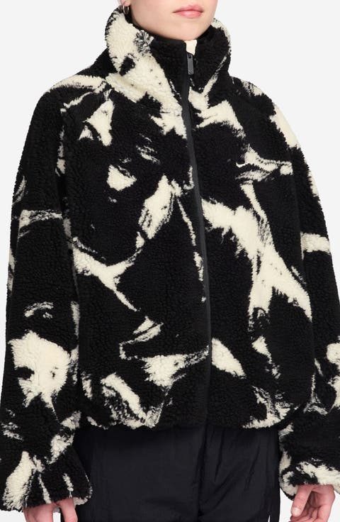 AOP Street Oversize Faux Shearling Jacket