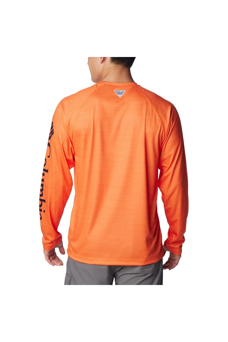 Men's Columbia  Orange Auburn Tigers PFG Terminal Tackle Omni-Shade Raglan Long Sleeve T-Shirt, Alternate, color, Orange