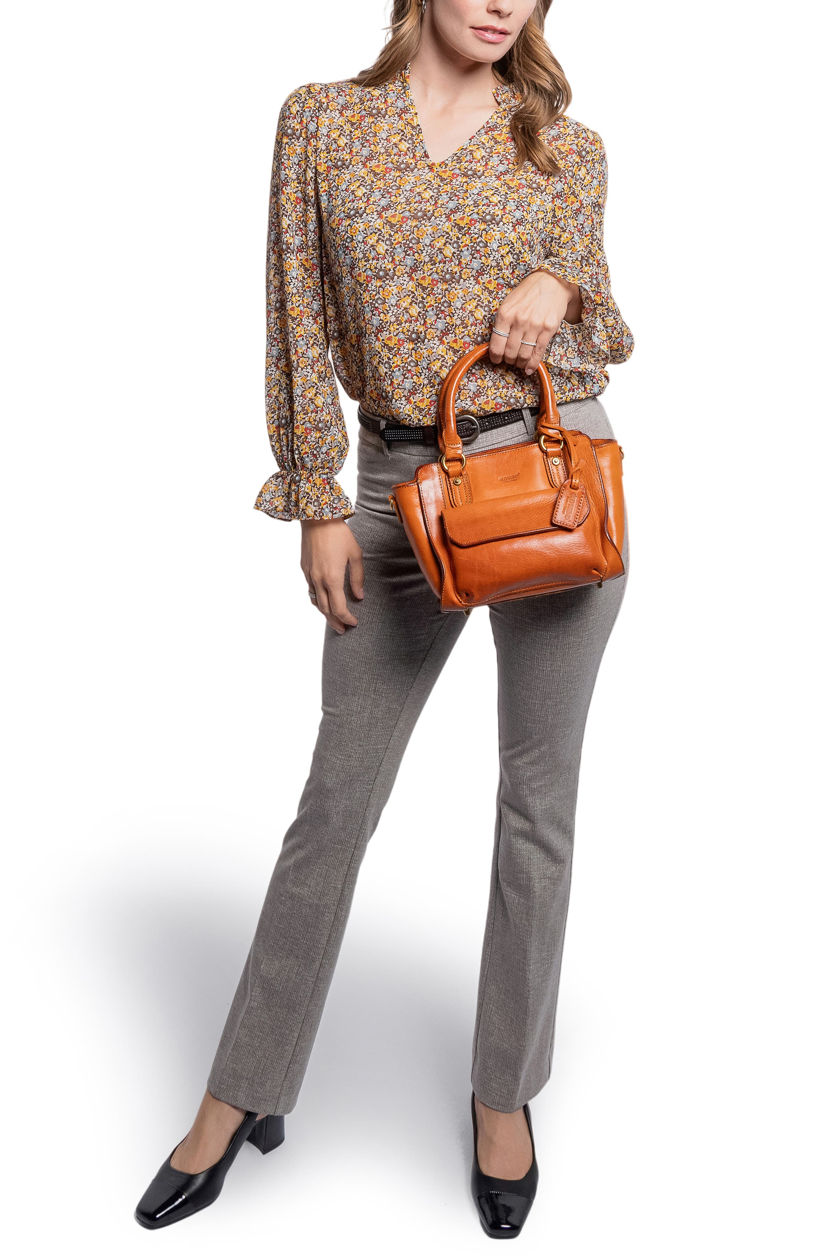 OLD TREND Pansy Mini Satchel Bag, Alternate, color, Caramel