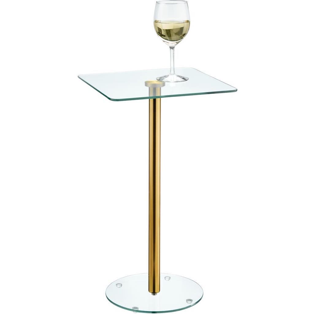 Idesign Square Drink Table In Transparent