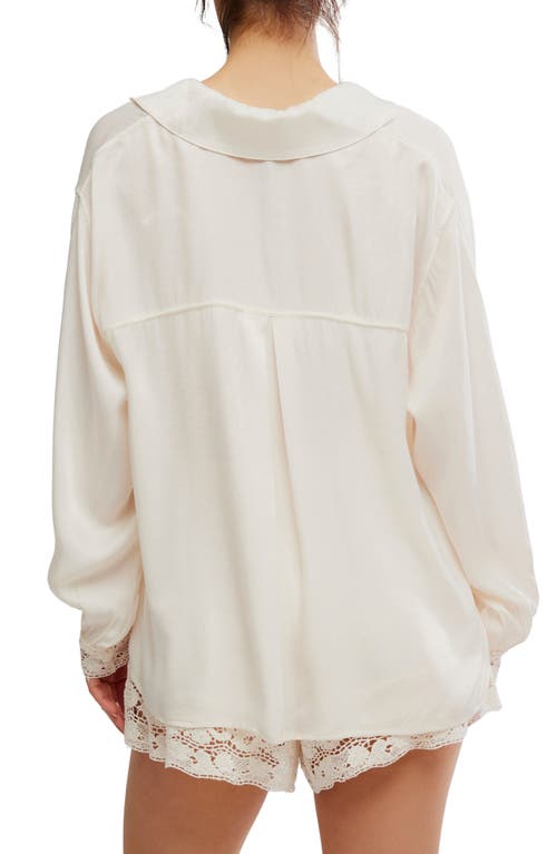 Free People X Intimately Fp Midnight Muse Sleep Shirt In White