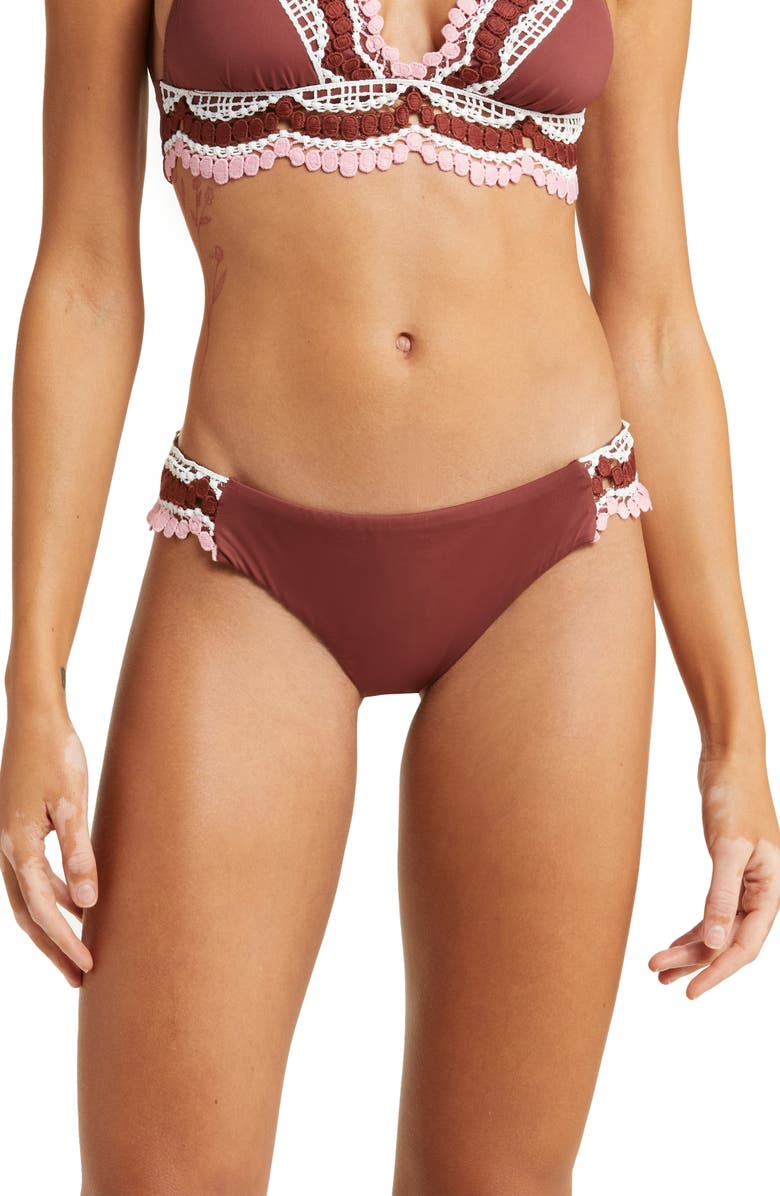 Becca Delilah Bikini Bottoms, Main, color, Coconut
