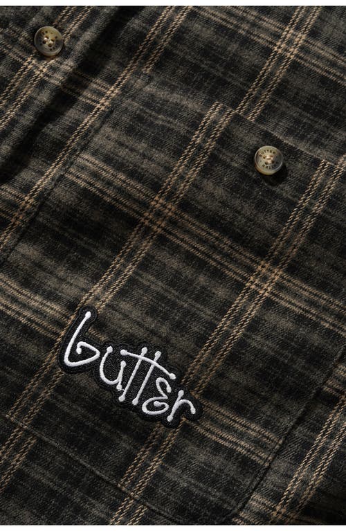 Butter Goods Connection Plaid Flannel Button-down Shirt In Gray