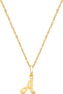 Tiny Blessings 14K Gold Diamond Initial 12-14" Necklace