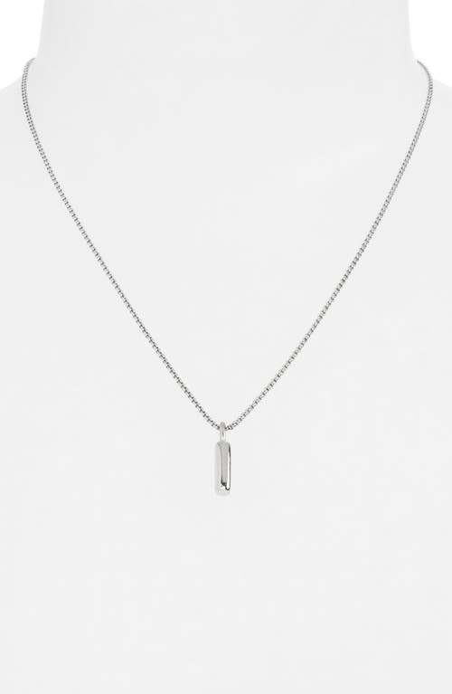 Open Edit Waterproof Bubble Initial Pendant Necklace