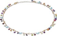 Marco Bicego Paradise 18K Yellow Gold Blue Topaz & Mixed Semiprecious Stones Single Strand Necklace