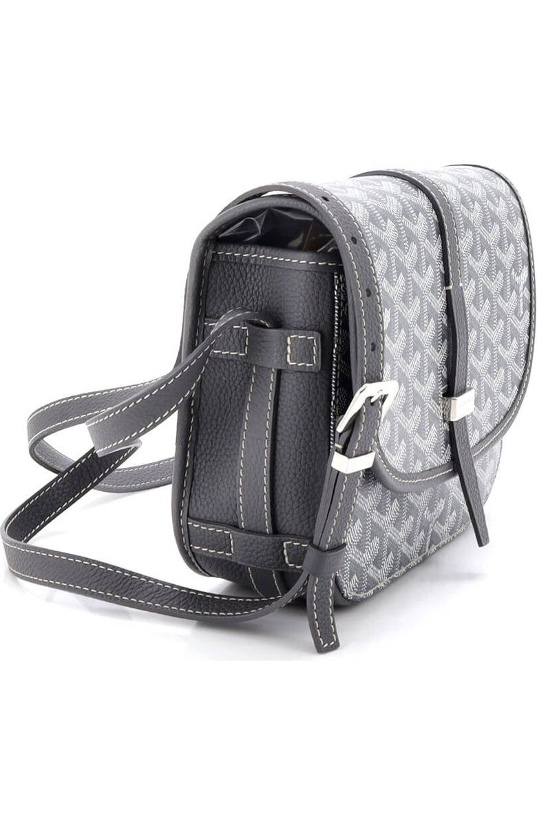 Pre-Owned Goyard Belvedere II Messenger Bag Coated Canvas PM, Alternate, color, Gray