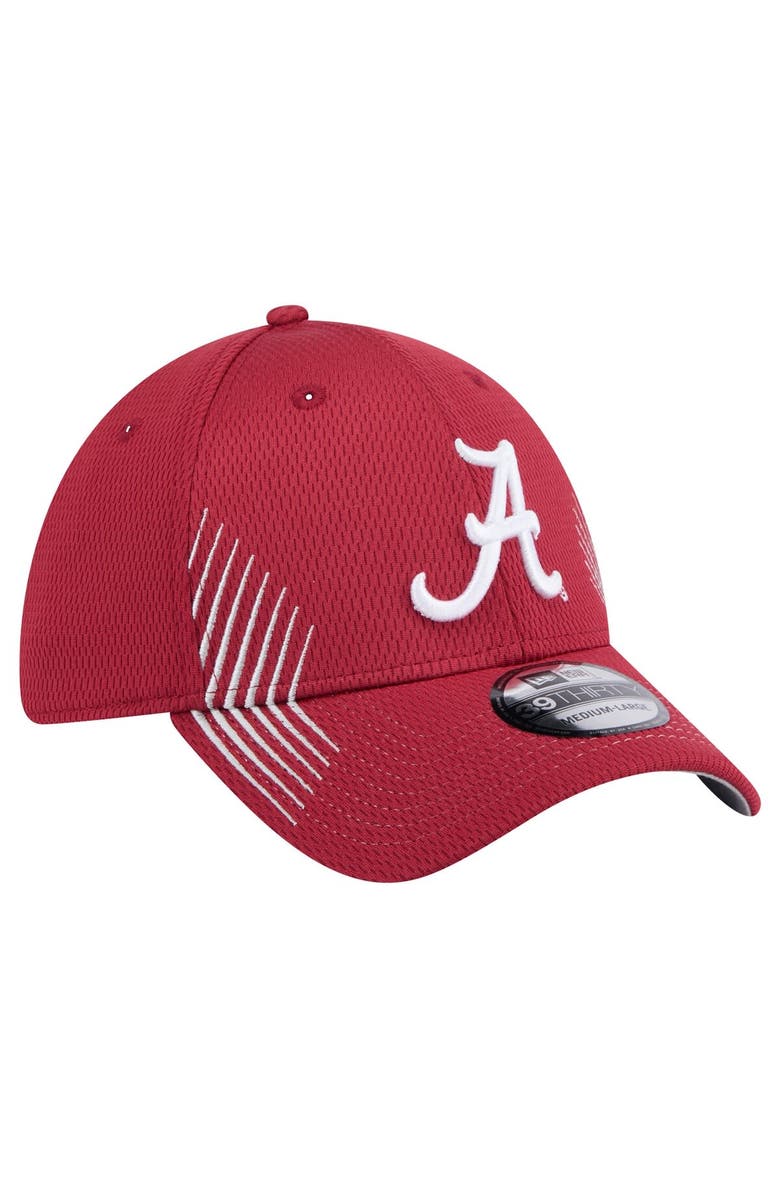 New Era Men's New Era Crimson Alabama Crimson Tide Active Slash Sides 39THIRTY Flex Hat, Alternate, color, 