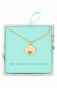 Leith The World Is Your Oyster Shell Locket Necklace