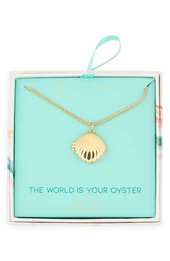 Leith The World Is Your Oyster Shell Locket Necklace