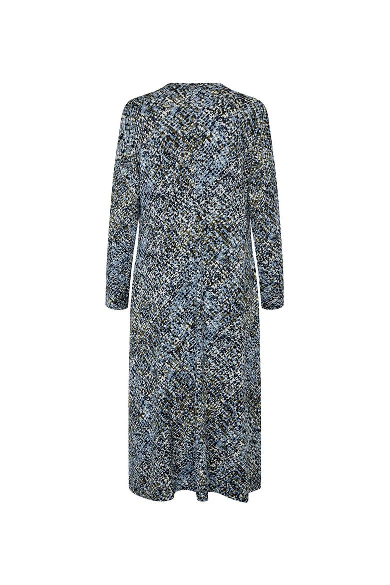 MaOtobia Fitted Graphic Print Dress, Alternate, color, Proven Blue