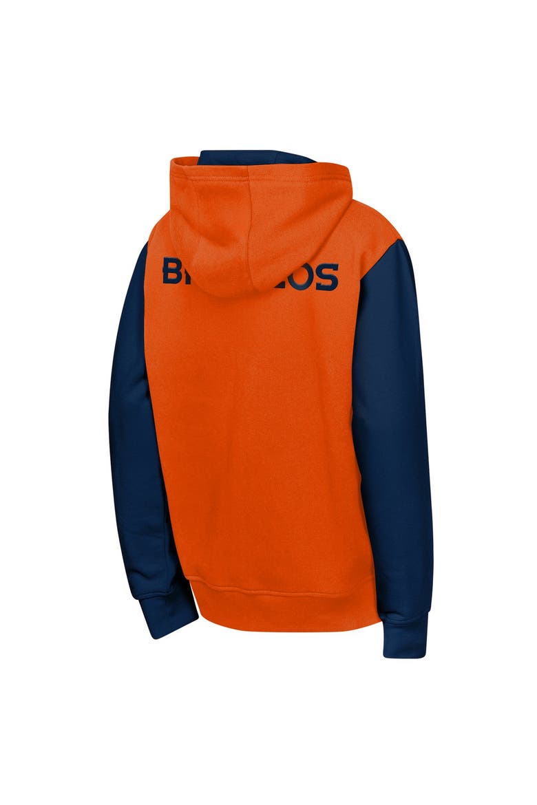 Youth Outerstuff Orange Denver Broncos Stadium Colorblock Full-Zip Hoodie, Alternate, color, Orange