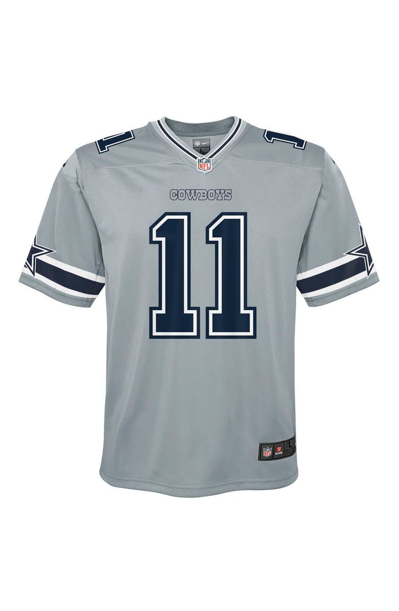 Nike Youth Nike Micah Parsons Gray Dallas Cowboys Inverted Game Jersey, Alternate, color, 