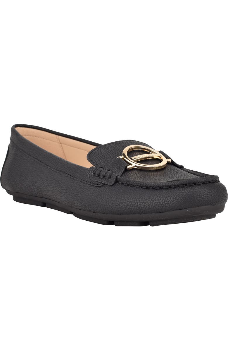 Calvin Klein Layne Buckle Loafer, Main, color, Black Ll