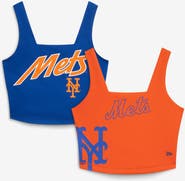 New Era Women's New Era Royal New York Mets Reversible Cropped Sport Classics Tank Top