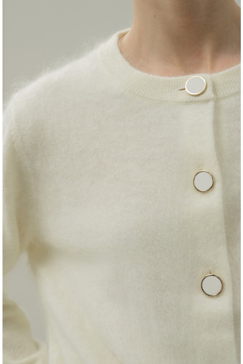 Women's Ultra-Soft Brushed Cashmere Cardigan, Alternate, color, White