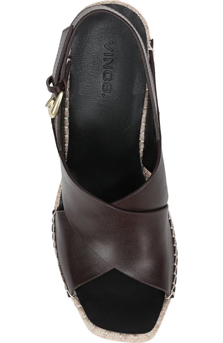 Vince Georgia Espadrille Wedge Sandal, Alternate, color, Ganache