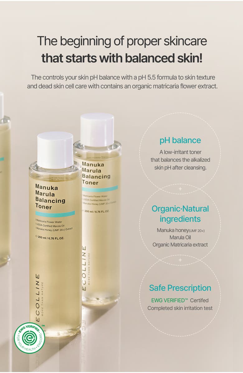 Ecolline Manuka Marula Balancing Toner, Alternate, color, NO COLOR
