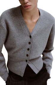 MANGO Button-Up Cardigan