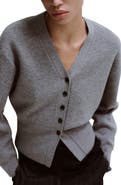 MANGO Button-Up Cardigan