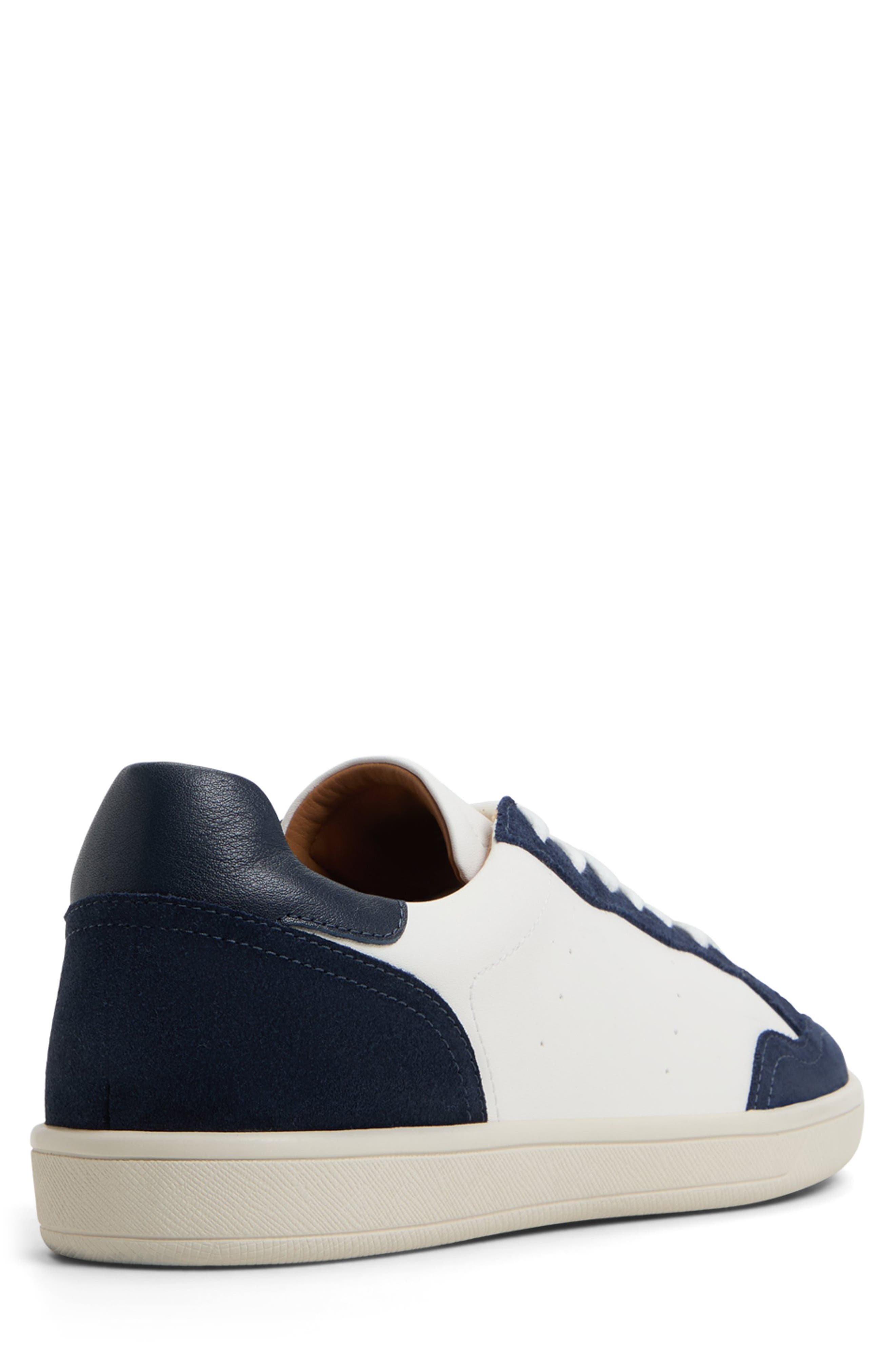 ALDO Wildbrook Sneaker, Alternate, color, Tofu/ Navy 2 Synthetic Mix Mat