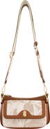 Tommy Bahama Floral Canvas & Leather Trim Double Crossbody Bag