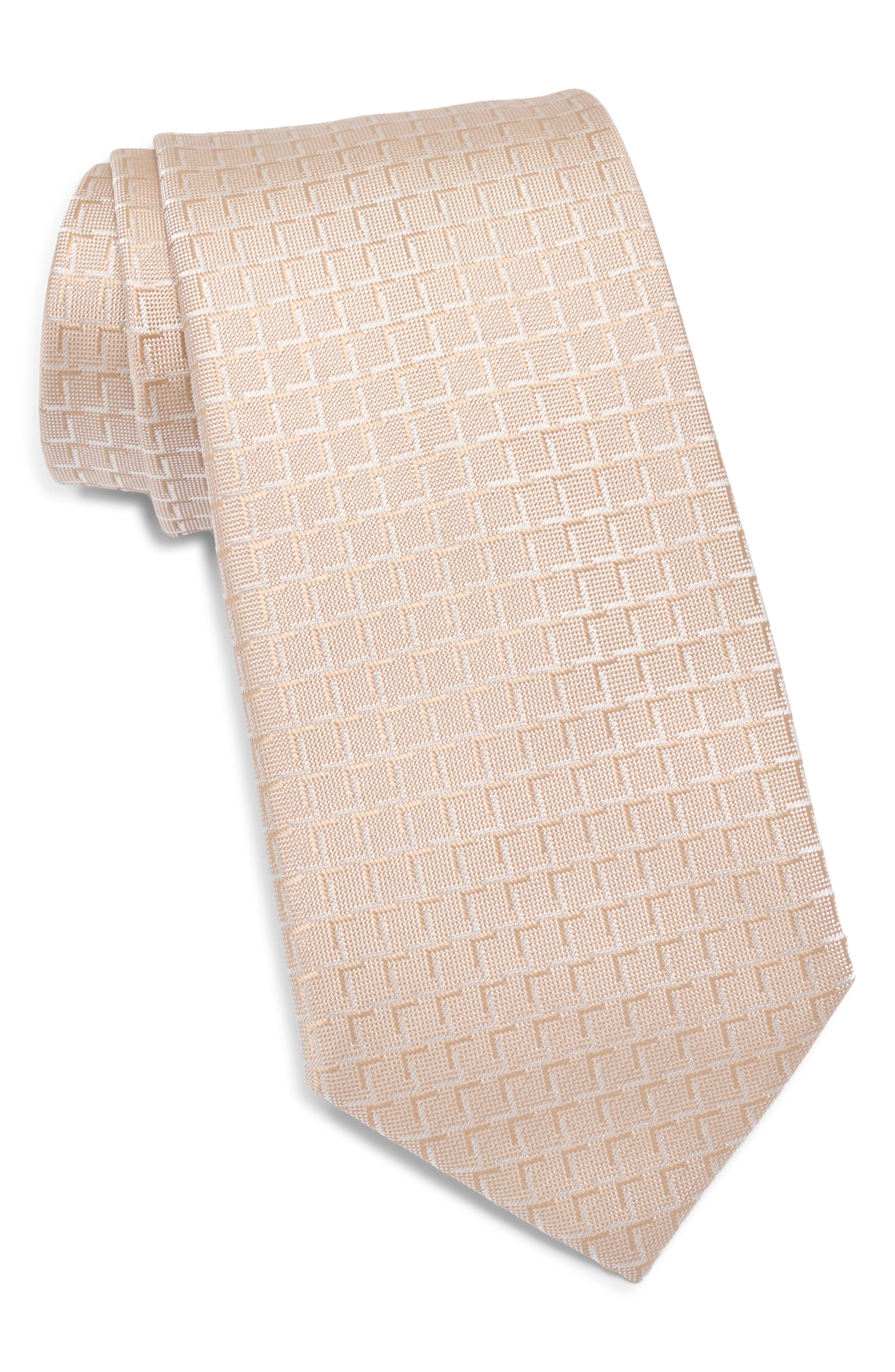 Calvin Klein Foster Grid Jacquard Tie