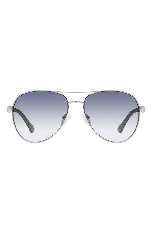Kurt Geiger London 57mm Gradient Navigator Sunglasses In Metallic