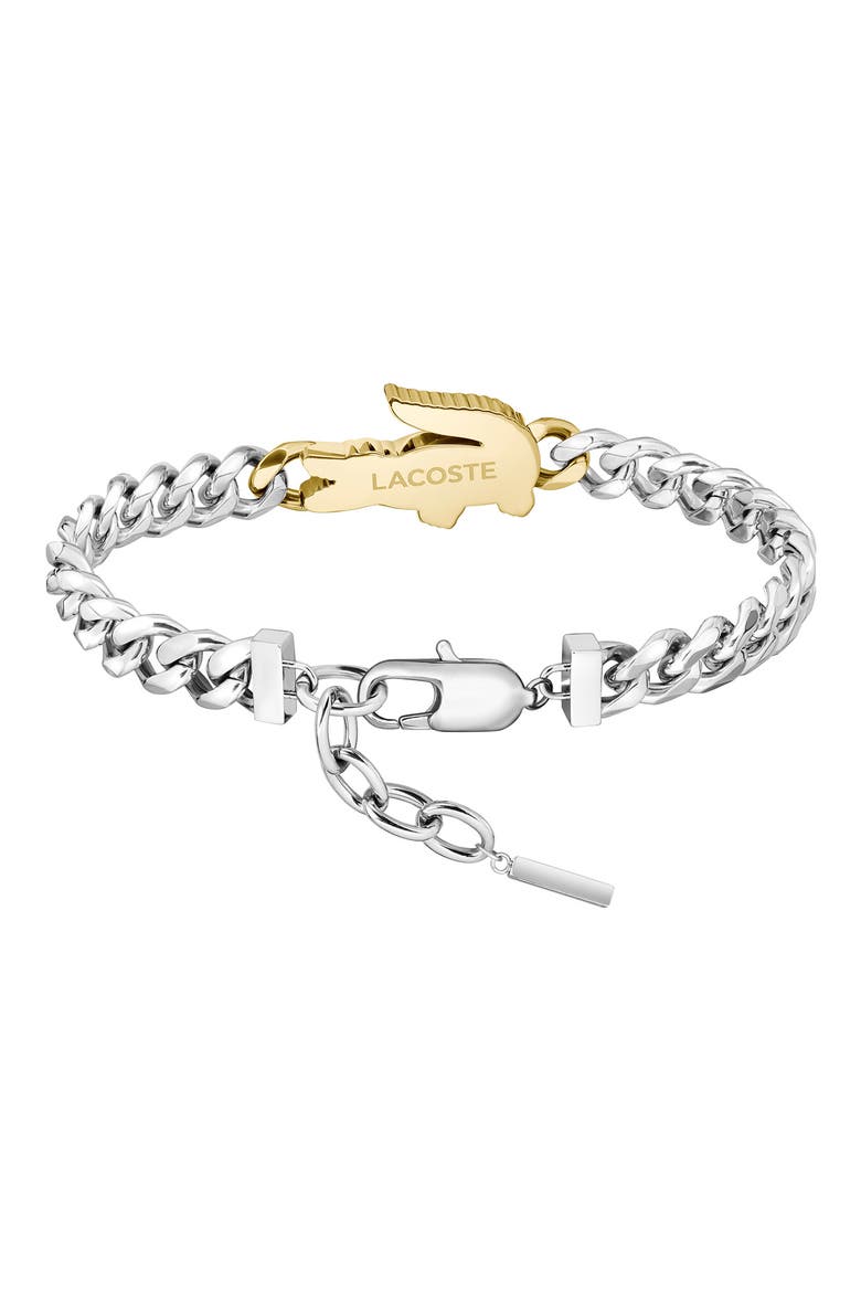 Arthor Crocodile Pendant Bracelet, Alternate, color, SILVER STAINLES STEEL