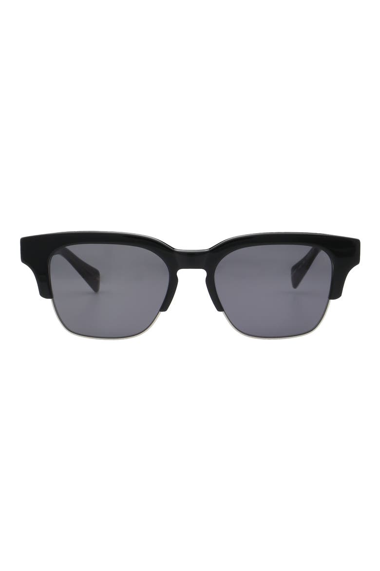 Zinner 51mm Square Sunglasses, Main, color, GLOSS BLACK
