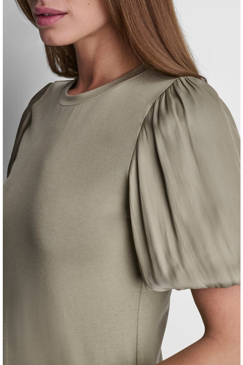 Mixed Media Top, Alternate, color, LIGHT FATIGUE
