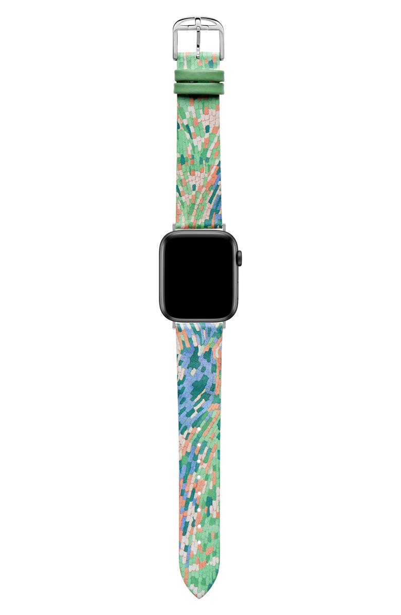Ted Baker Multicolor Leather Apple Watch<sup>®</sup> Watchband, Alternate, color,