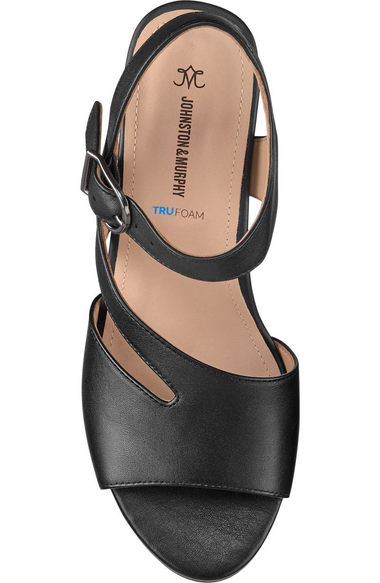 Johnston & Murphy Samantha Slingback Sandal, Alternate, color, Black Nappa Leather