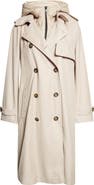 Reiss Azura Trench Coat with Removable Quilted Hood
