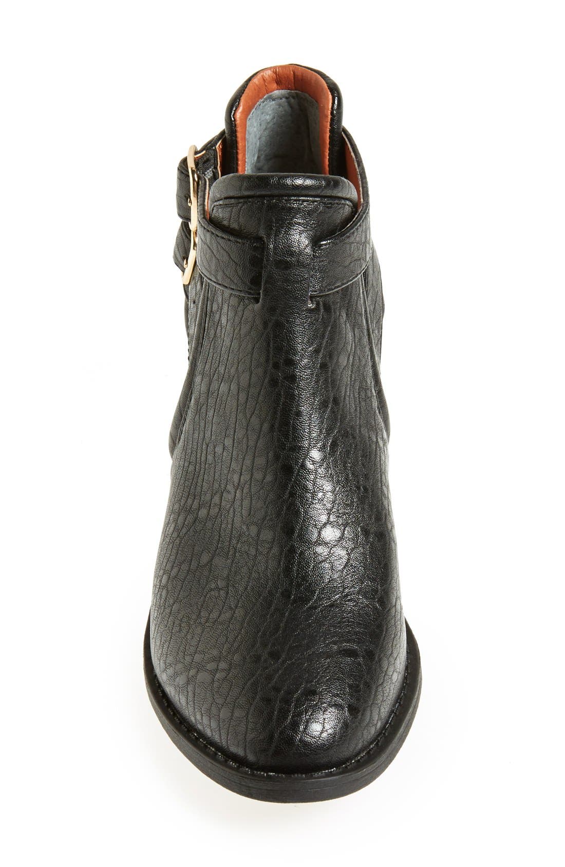'Underneath' Bootie, Alternate, color, BLACK