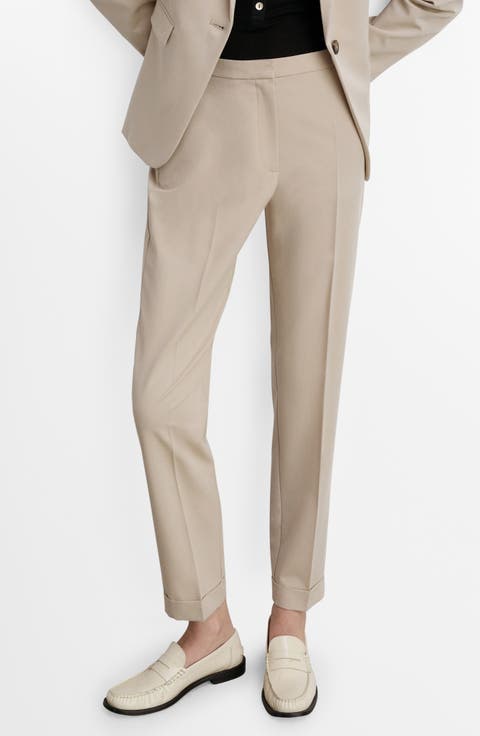 Straight Leg Suit Pants (Plus)