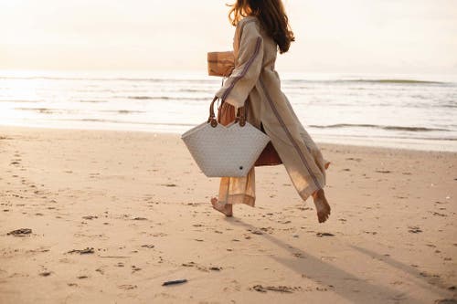 Handed By Sweetheart Recycled Plastic Shopper In Gold