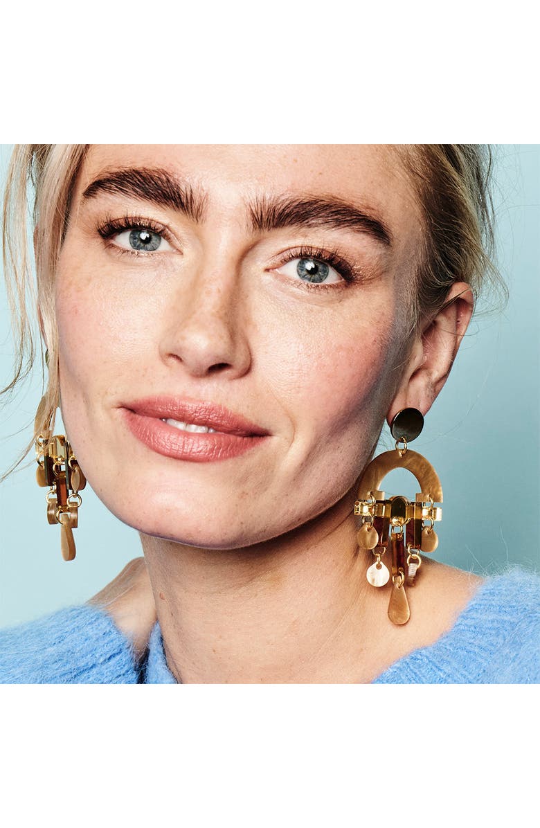 Toolally Fan Chandeliers - Caramel Swirl & Tortoiseshell Gold, Alternate, color, Caramel & Gold