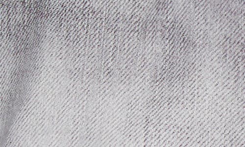 Acne Studios Pebby Denim Trompe L'oeil Bubble Hem Cotton Shorts In Gray