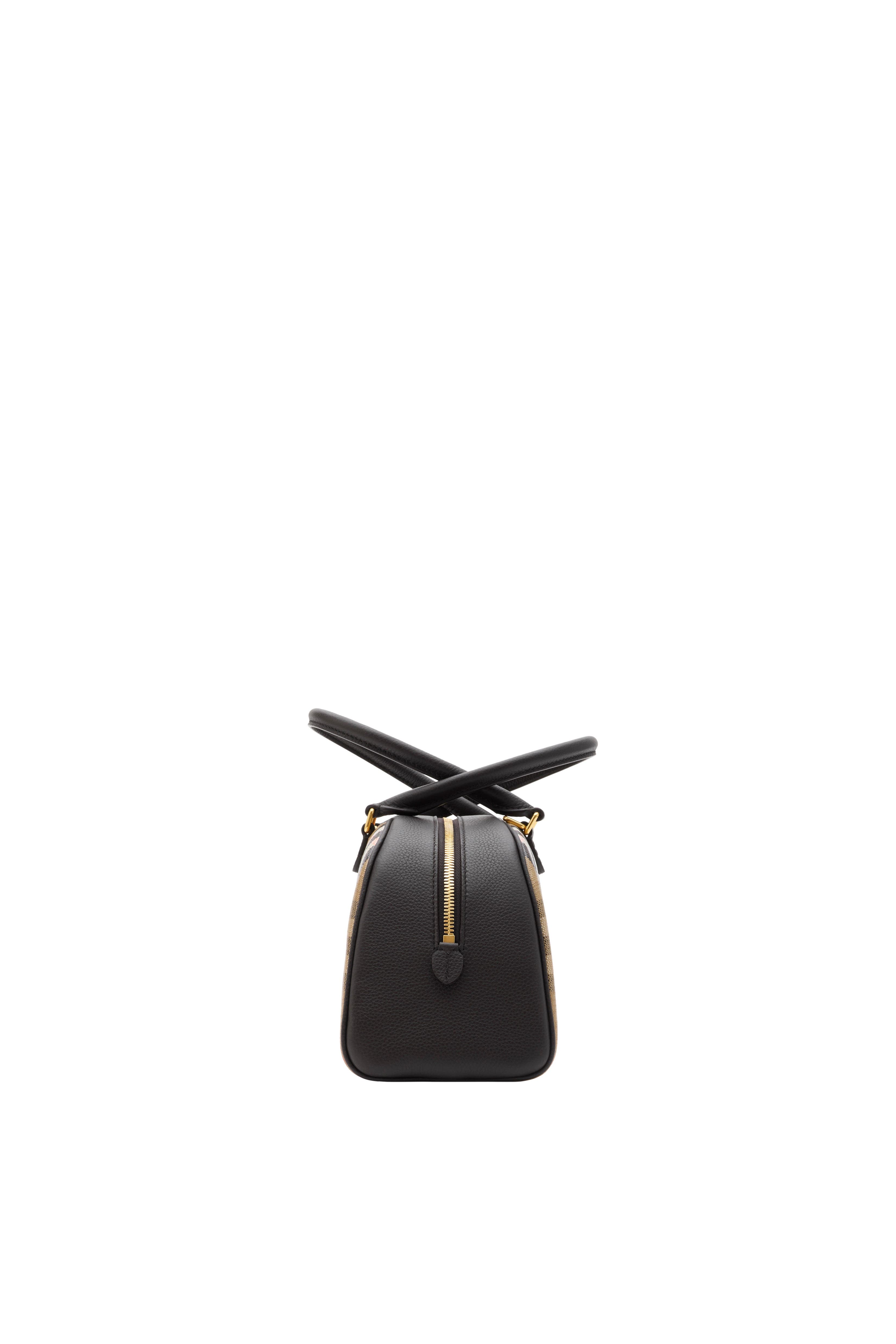 Burberry Highlands Bowling Bag, Alternate, color, Sand