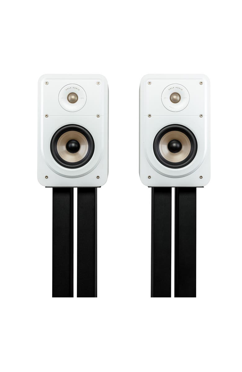 Polk Audio Signature Elite ES15 Compact Bookshelf Speakers - Pair, Main, color, White