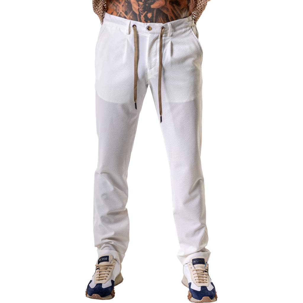 Maceoo Everyday Ebony Slim Fit Pants In White