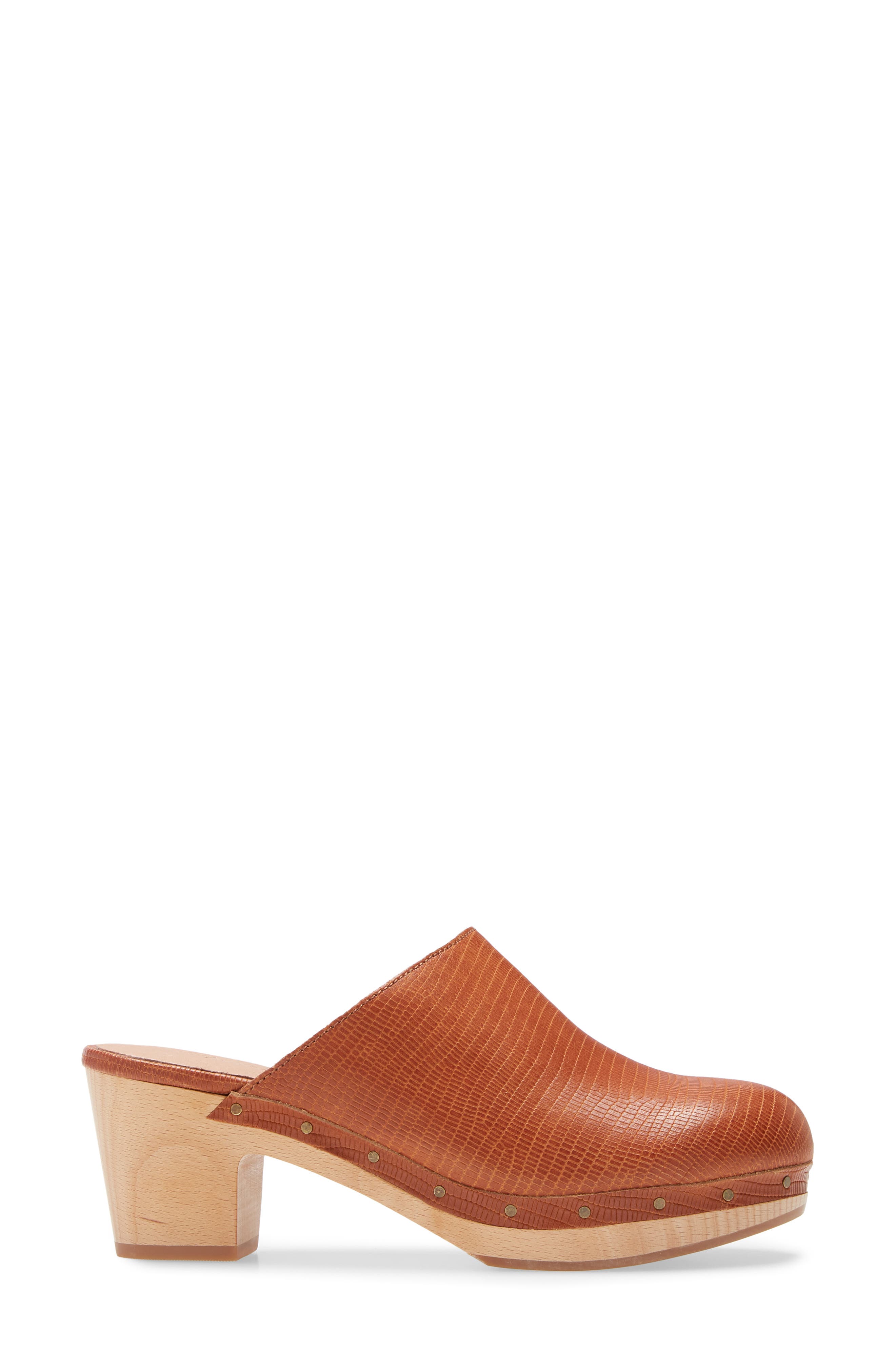 The Ayanna Clog, Alternate, color, WARM NUTMEG