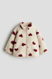 H&M Printed Teddy Fleece Jacket