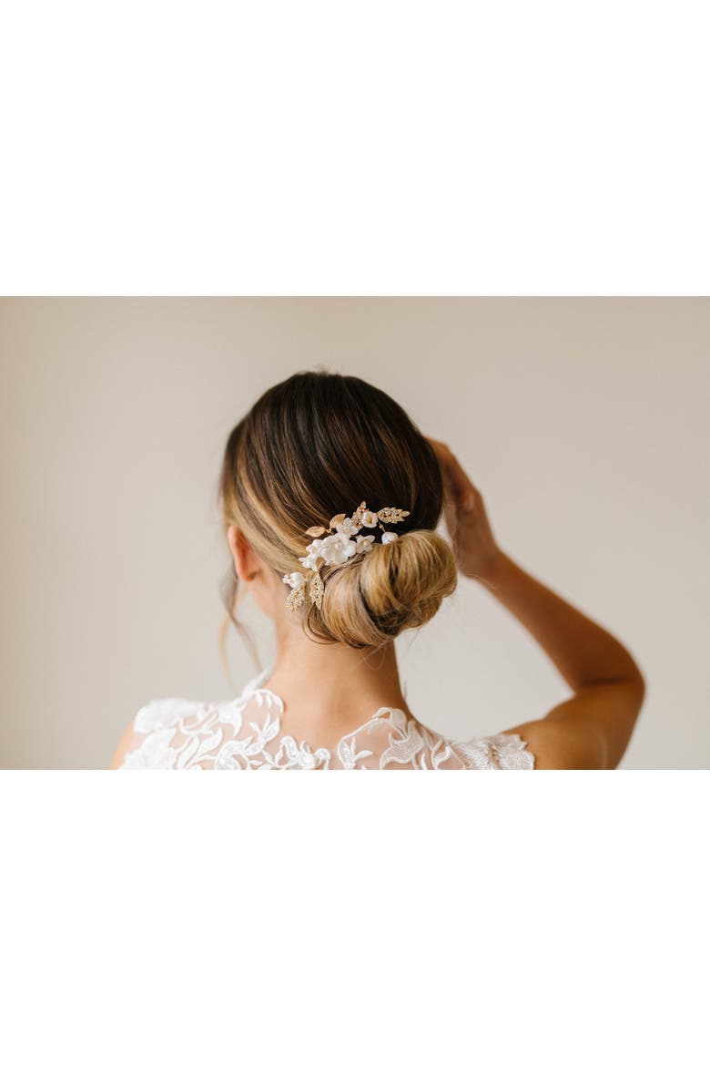 Evangeline Bridal Pins, Alternate, color, Gold