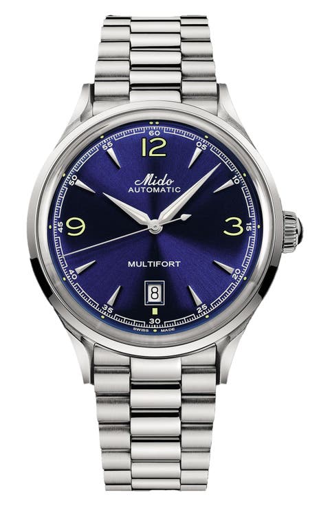 Multifort Powerwind Bracelet Watch, 40mm